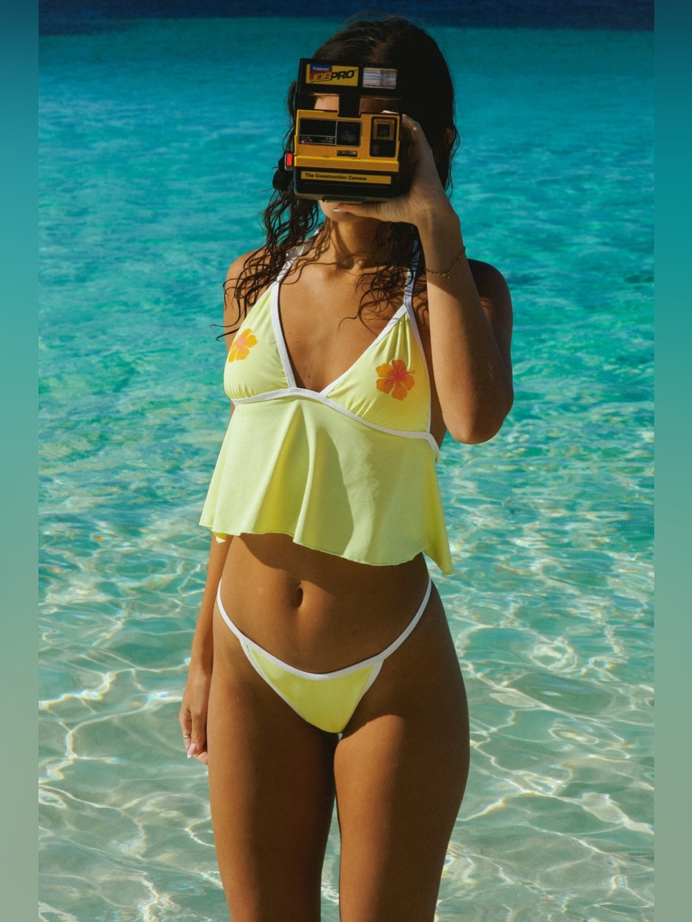 NWT Dippin Daisys Banana Bay 3 Piece Bikini Tankini Set